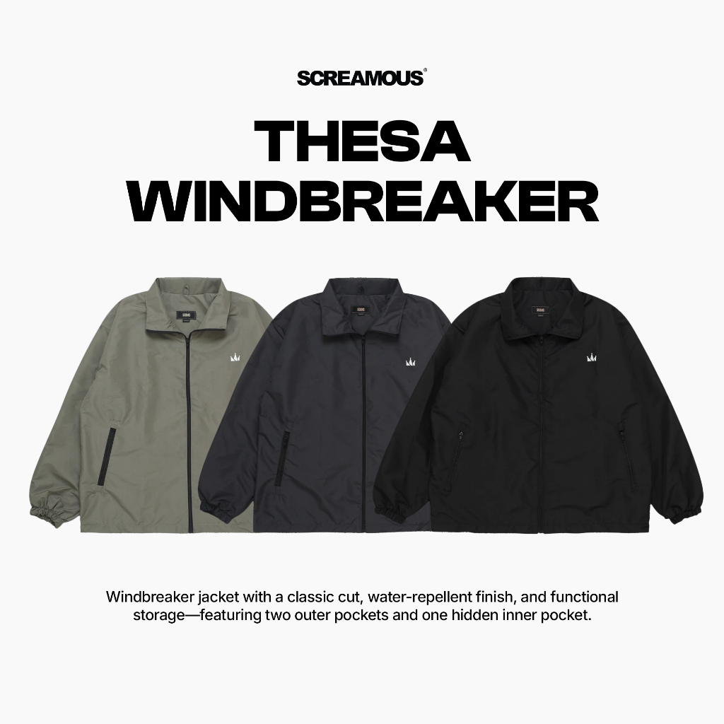 Jual Screamous WindBreaker Jacket THESA | Shopee Indonesia