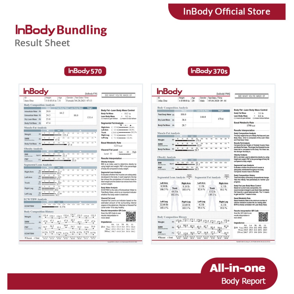 Jual InBody570 x InBody370S Result Sheets Bundle - 1 Ream | Shopee ...