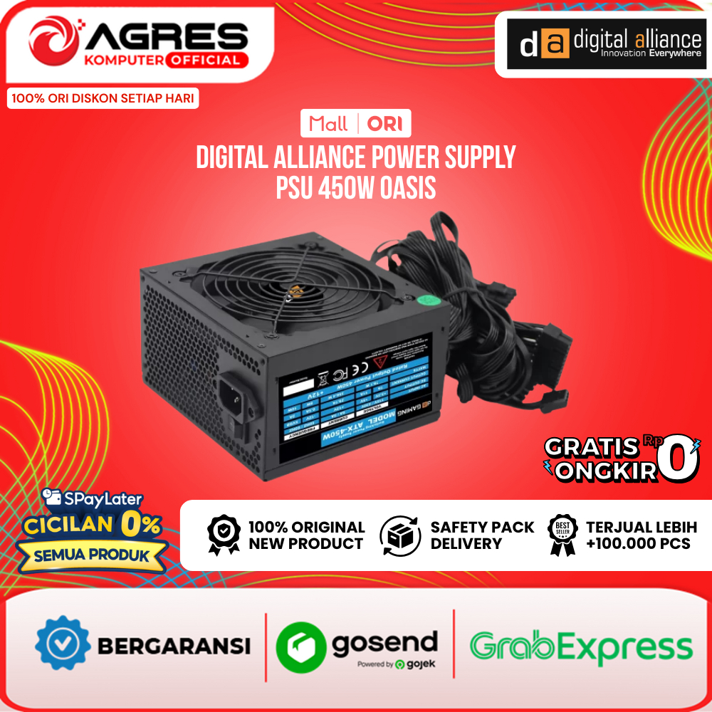 Jual DIGITAL ALLIANCE POWER SUPPLY 450W OASIS 2Y | Shopee Indonesia