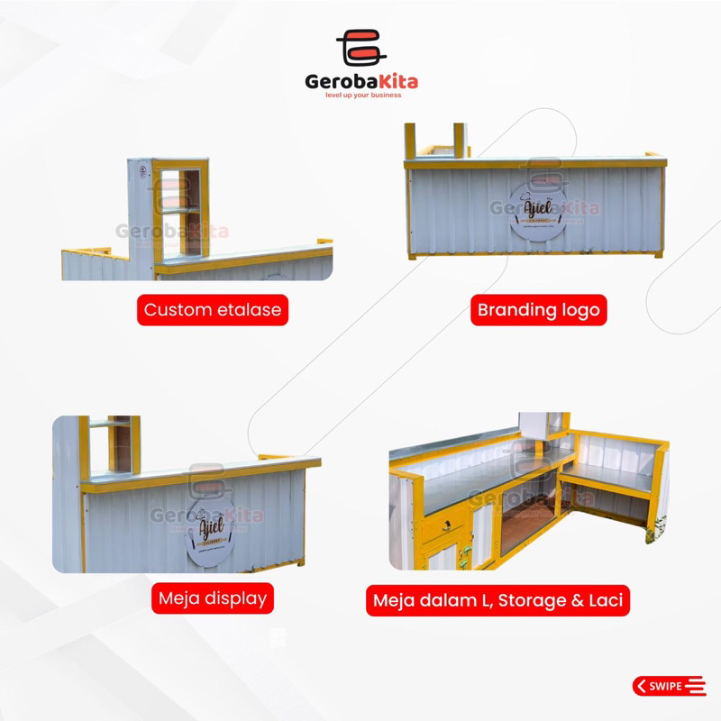 Jual Meja booth L 250x50x150x180 | Shopee Indonesia