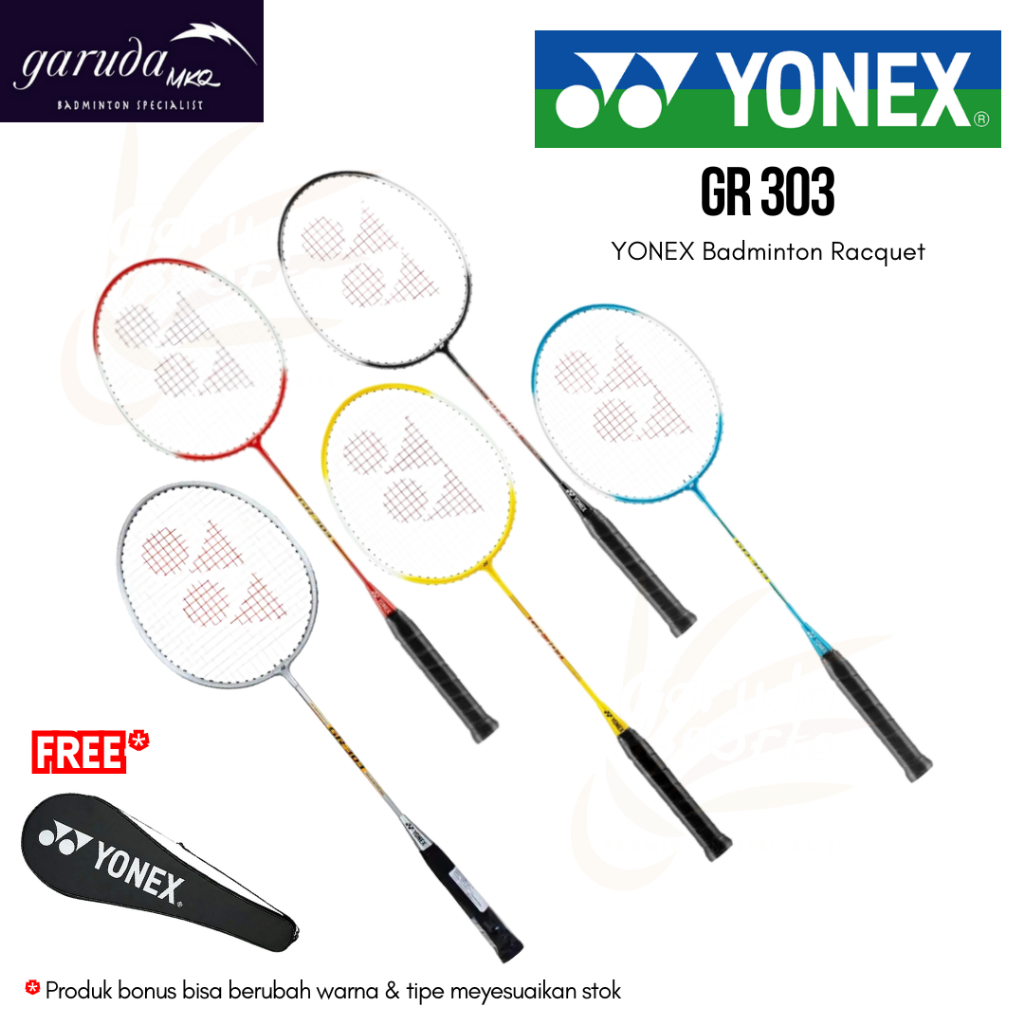 Jual RAKET BADMINTON YONEX GR 303 / YONEX GR303 Strung / Badminton ...