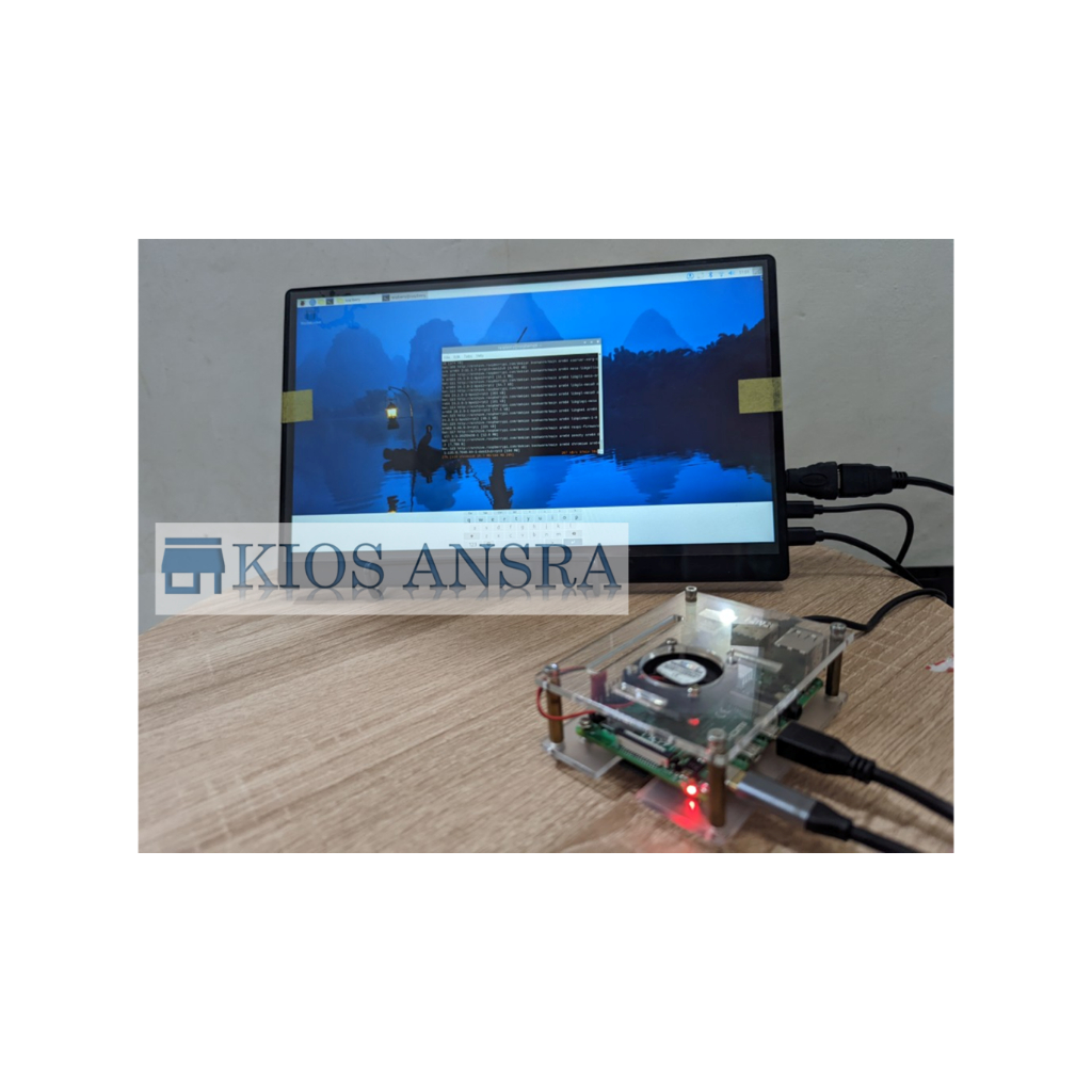 Jual Raspberry Pi 4 Model B Ram 8GB Plus Monitor Koniwa 13,3 Inch Mulus ...