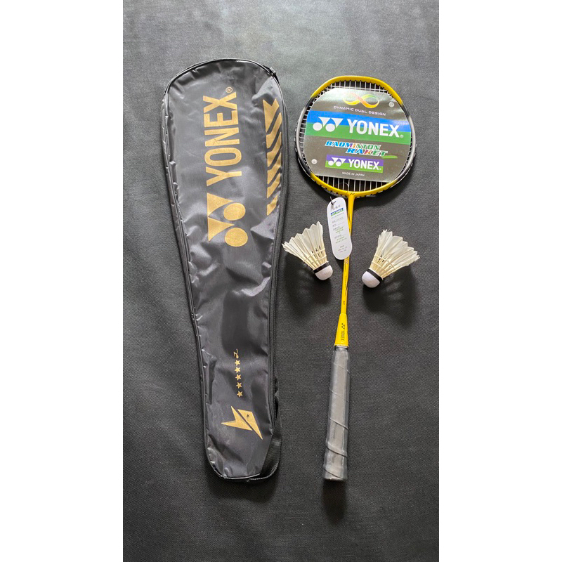 Jual raket batminton terusan siap pakai gratis kok dan tas raket ...