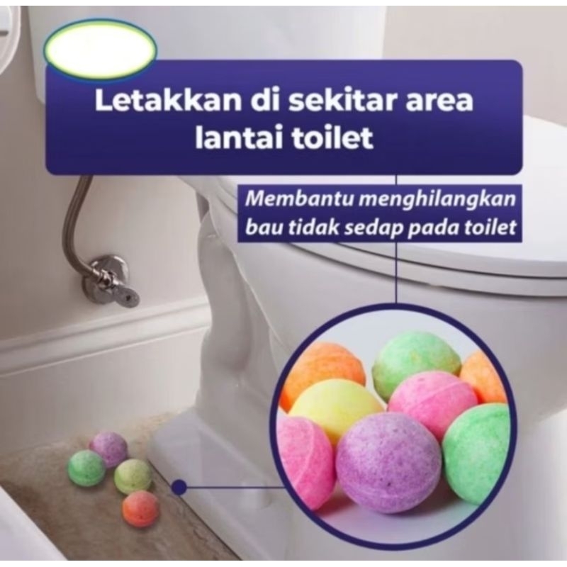 Jual KAMPER TOILET BALL KAPUR BARUS YUKINAWA WARNA RANDOM( ISI 5 ...
