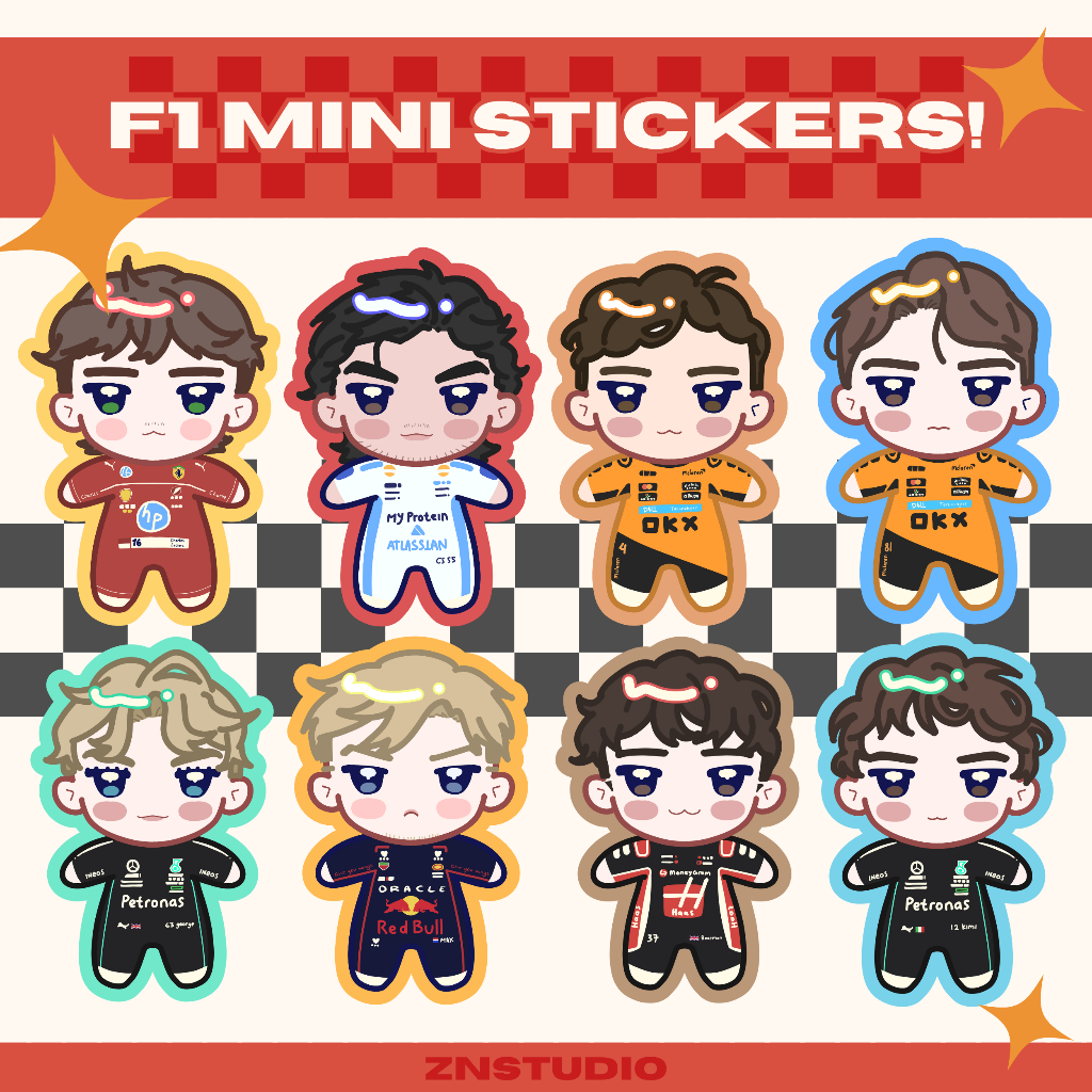 Jual F1 Formula 1 Mini Stickers Fanmerch By Zn Studio | Shopee Indonesia