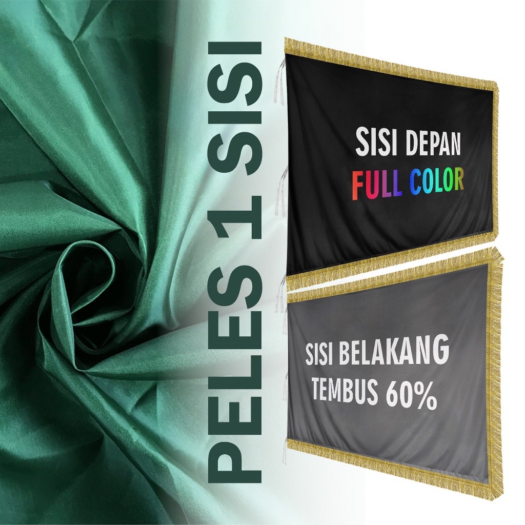 Jual Cetak Bendera Rumbai Renda Custom - 1 Sisi, Karang taruna Ambalan ...