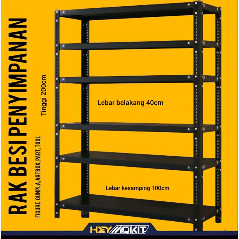 Jual RAK BESI PENYIMPANAN / RAK ORGANIZER / RAK SERBAGUNA / RAK GUDANG ...