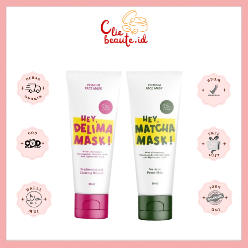 Jual ️SIAP KIRIM ️ INSTAN ️ HEY DELIMA MASK BY HEYGURL | Shopee Indonesia