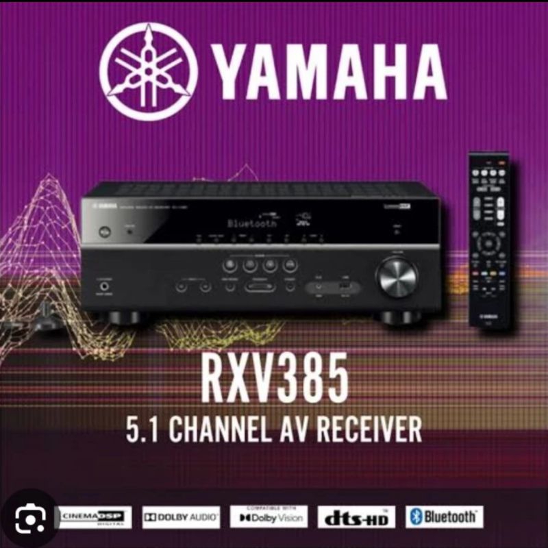 Jual Yamaha AV RECEIVER RXV-385 ,RXV385 5.1 channel | Shopee Indonesia