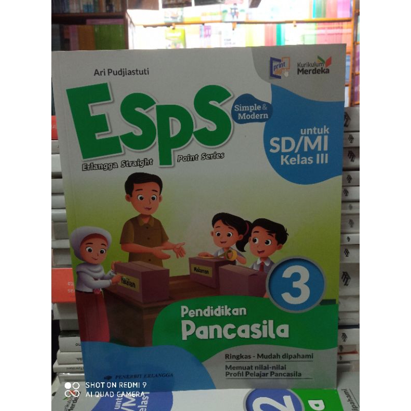Jual Buku ESPS pendidikan Pancasila untuk SD kelas 3 kurikulum merdeka ...