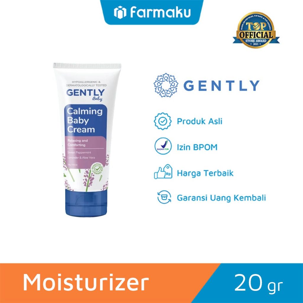 Gently Calming Baby Cream 20gr - Krim Penghangat dan Pereda Kolik Bayi