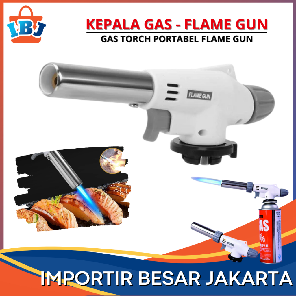 Jual Gas Torch Flame Gun Pematik Otomatis Gas Portable Alat BBQ Blow ...