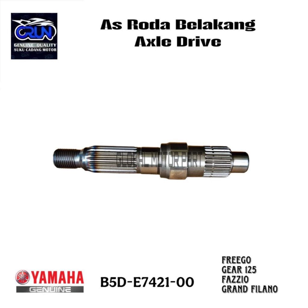Jual CRUN As Roda Belakang Yamaha Freego Fazzio /As Gardan Gear 125 ...