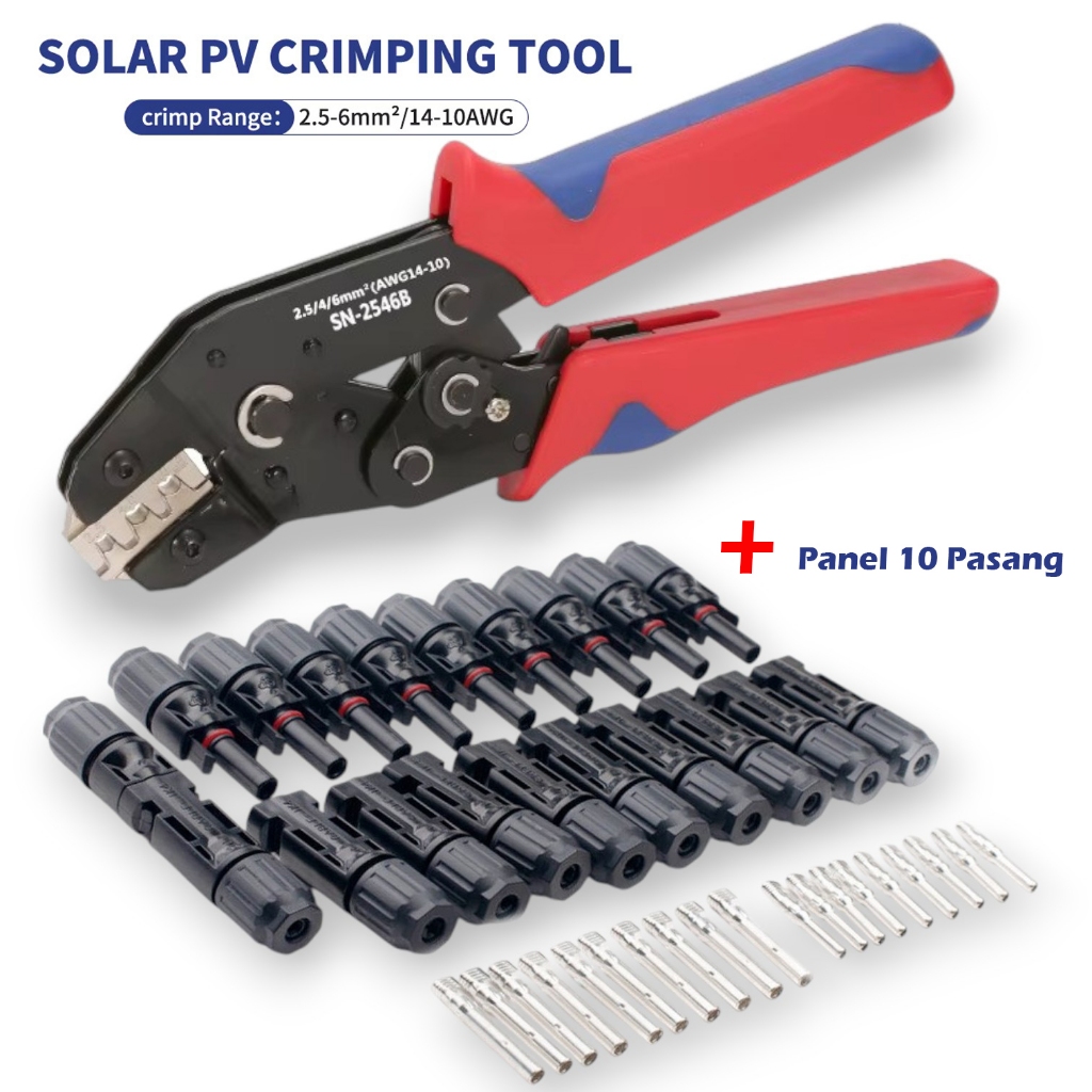 Jual Set Tang Crimping Konektor Kabel Fotovoltaik Tenaga Surya Solar PV ...
