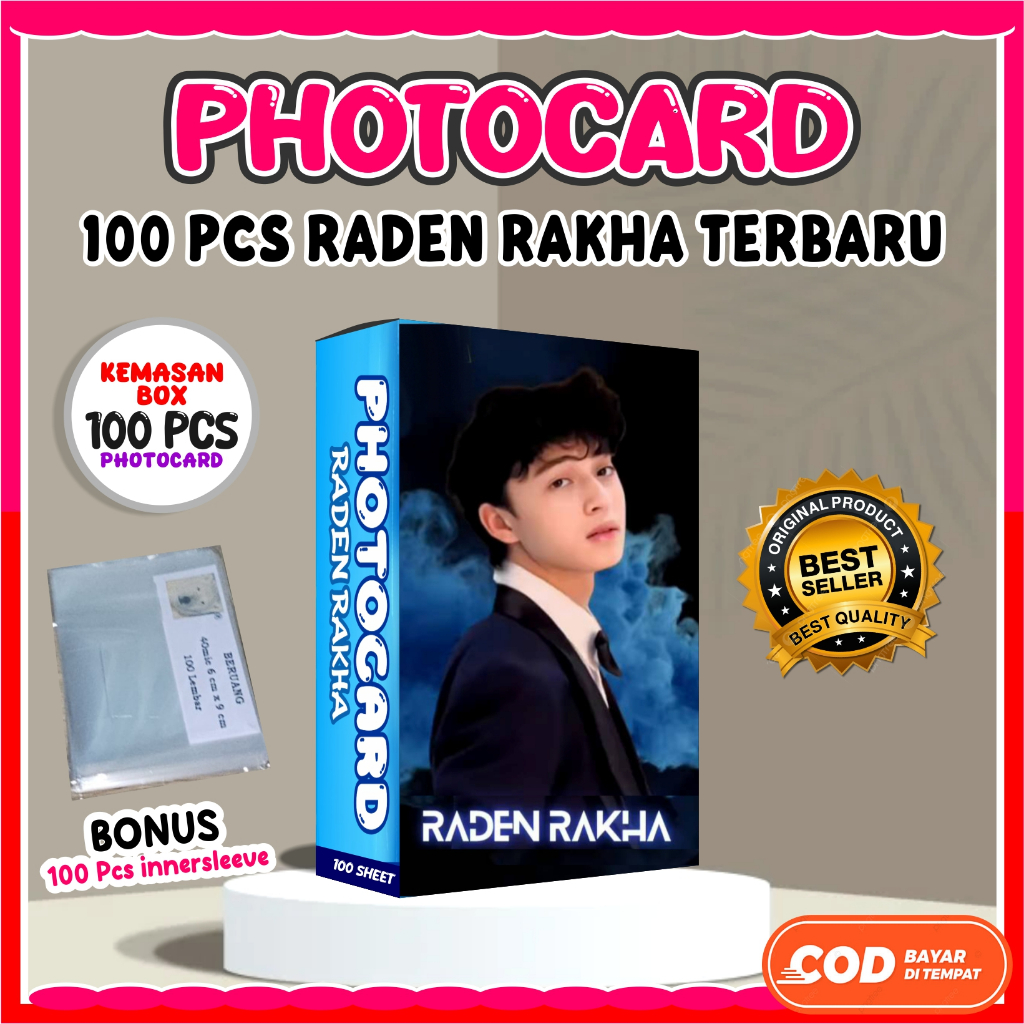 Jual Photocard Raden Rakha 100 Pcs Update terbaru Bonus Innerslave ...
