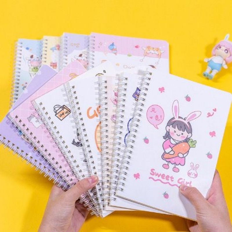 Jual Notebook ring motif random a5 isi 60 lembar | Shopee Indonesia