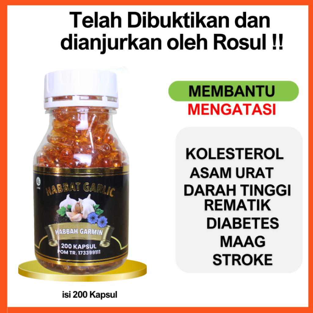 Jual Habbasy Garlic | Habbasyi Oil | Habbatussauda Oil Plus Garlic ...