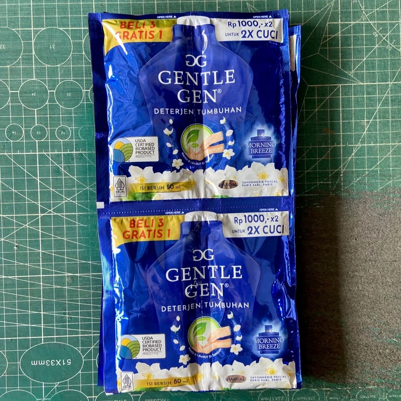 Jual (Renceng 14 Sachet) Gentle Gen Detergen Cair Dari Tumbuhan 80ml ...