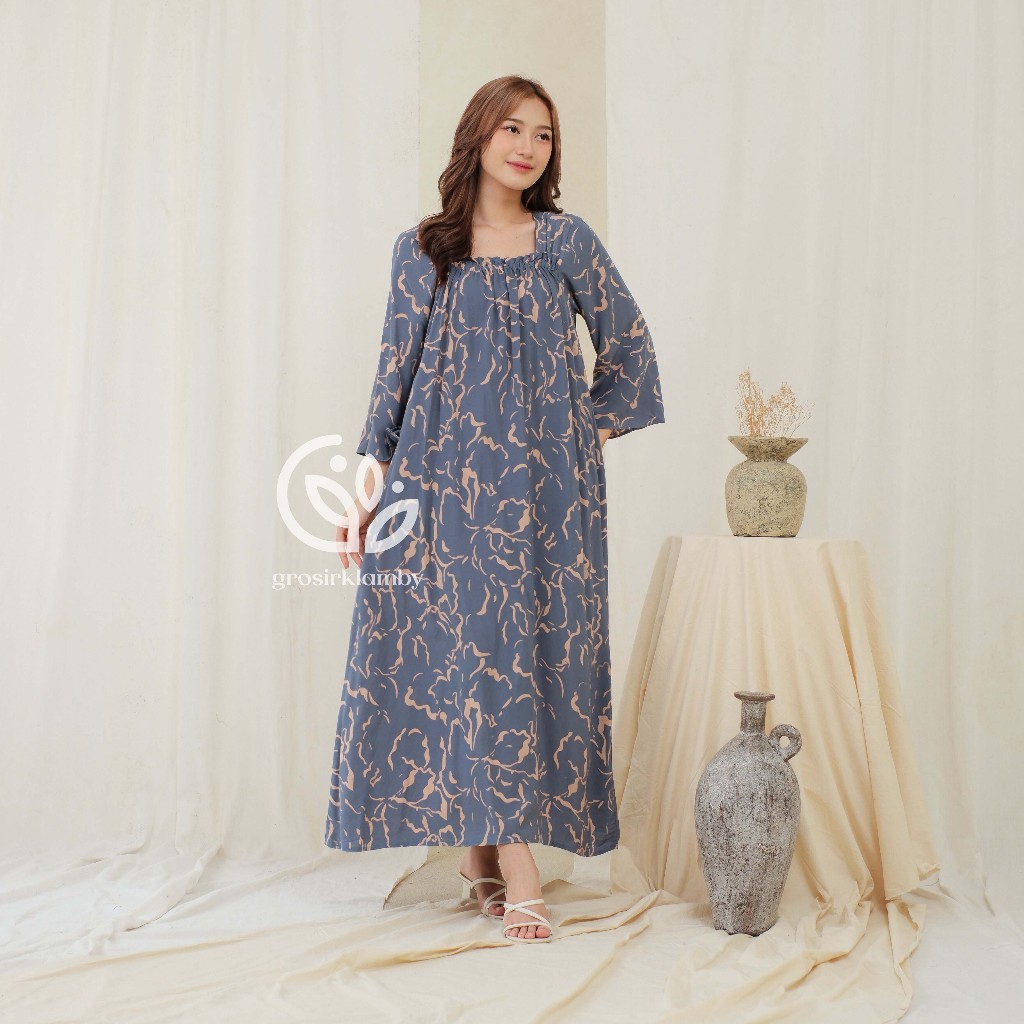 Jual Daster Puspa Rayon Premium Kerut Dada Batik Adem Tebal Nyaman ...