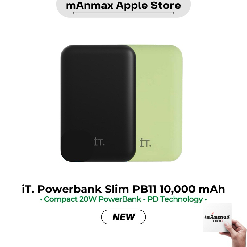 Jual IT Powerbank Slim PB11 10,000 mAh / Power Bank 10000mAh 20W Power ...