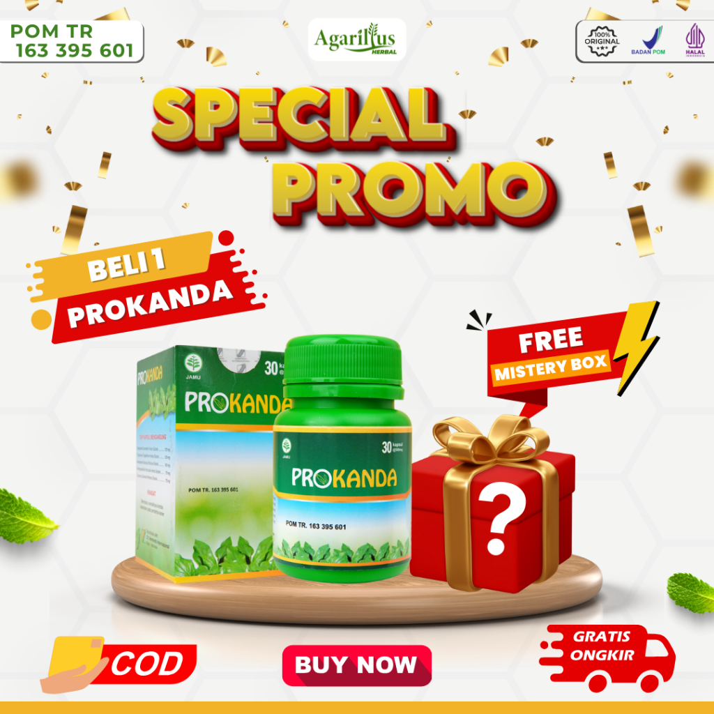 PROKANDA FREE BONUS– Kapsul Herbal Pendukung Kesehatan Jaringan Tubuh Atas
