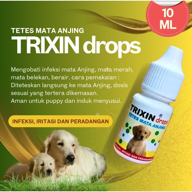 Jual Trixin dog 10 ml obat tetes mata infeksi mata anjing 10 ml ...