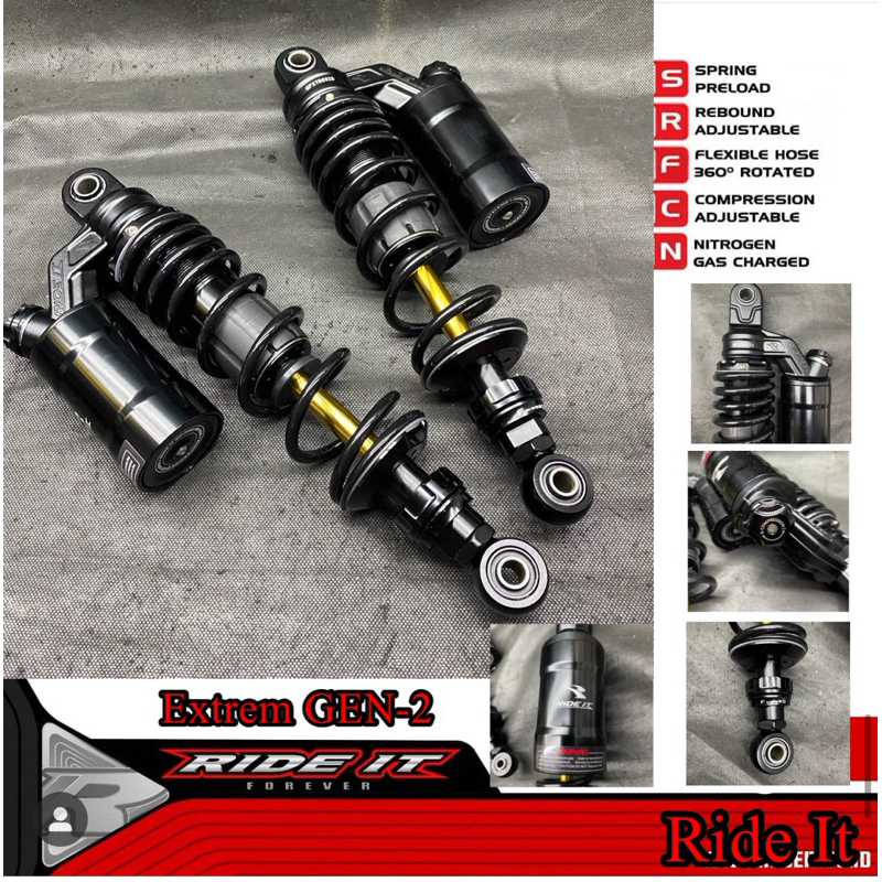 Jual Shock Ride It GP Premium Extrem DC GEN-2 Matic Sinegl 310mm 330m ...