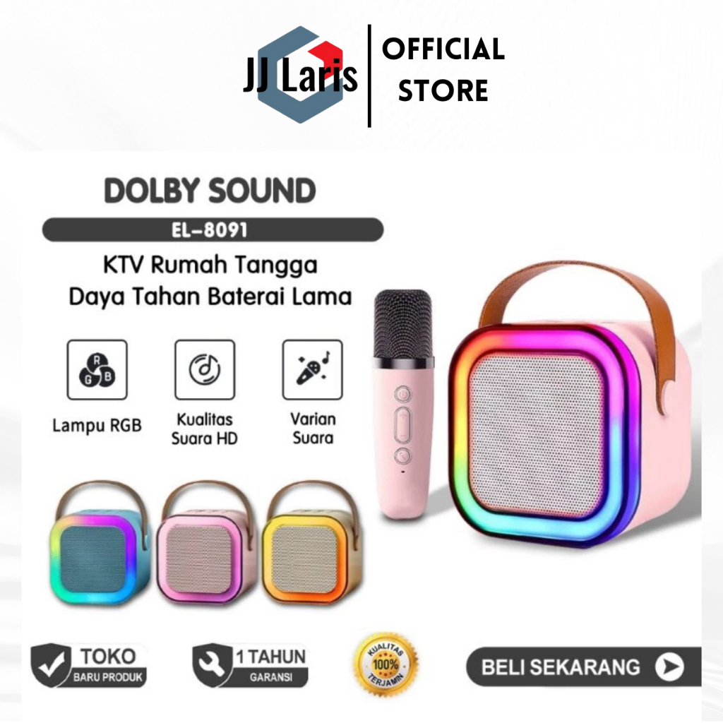 Jual Speaker Bluetooth Karaoke K12 Mini Speaker Portable with Mic ...