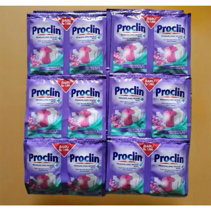 Jual PROCLIN PENGHILANG NODA SACHET 25ml (1 renteng isi 12 sachet ...