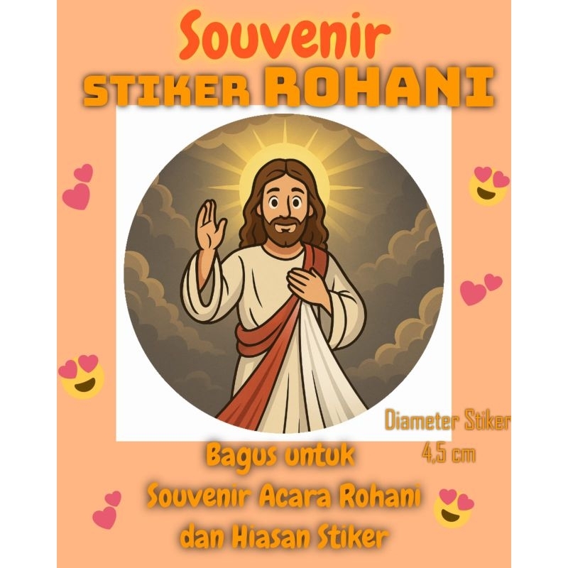Jual Stiker Tuhan Yesus Stiker Sekolah Minggu Souvenir Stiker Rohani ...