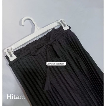 Rok Plisket Premium Wanita Khosibo Crepe Mayung Panjang