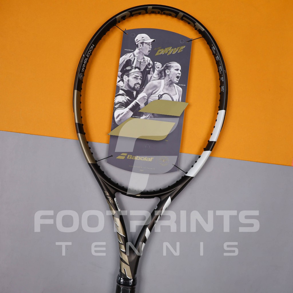 Jual Raket Tenis Babolat Pure Drive Wimbledon 100 2025 Racket Tennis ...