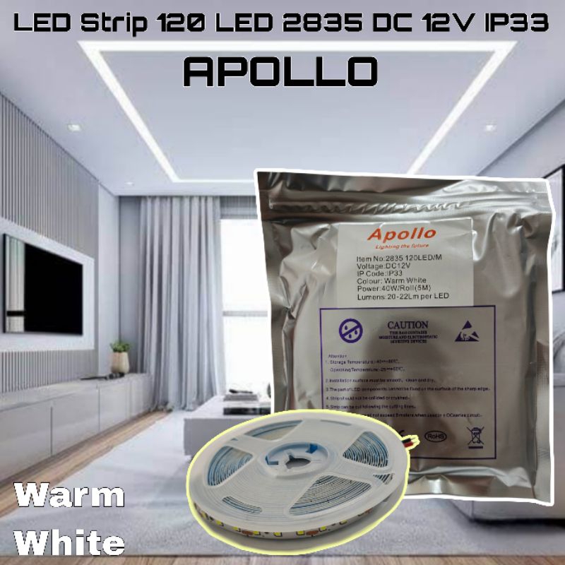 Jual LED Strip Roll / Lampu LED Kabel Warna 120LED 5 Meter Merek Apollo ...