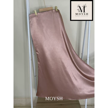 MOYSH Rok Slip Satin Mermaid Silk Skirt Baju Perempuan Lembut Maxi Soft High Quality Modis