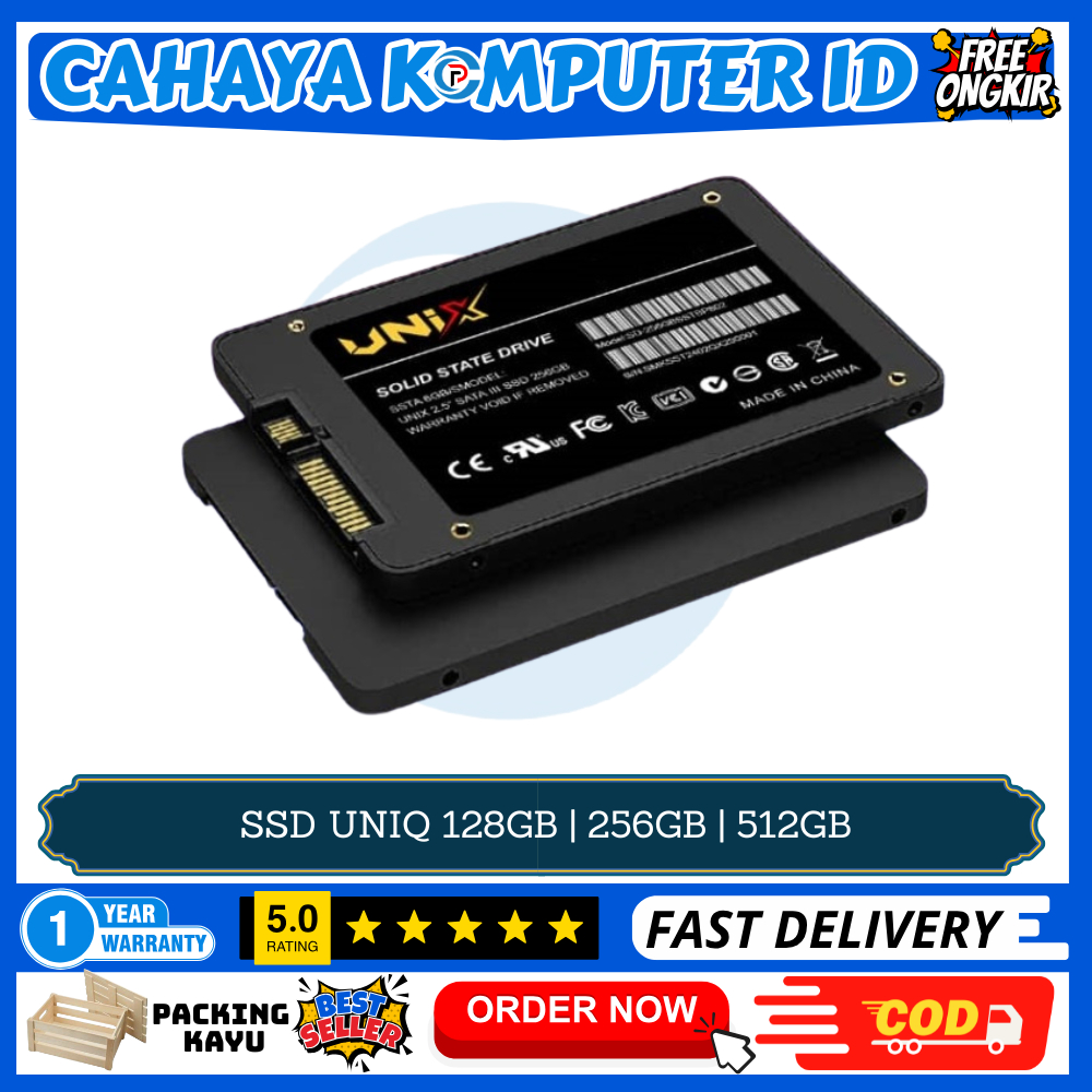 Jual SSD 128GB | 256GB UNIX SATA III GARANSI 5 TAHUN | Shopee Indonesia