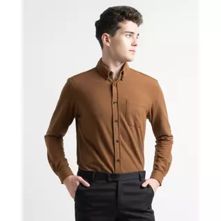 HSRM - Pique Shirt Basic Long Sleeves Toffe