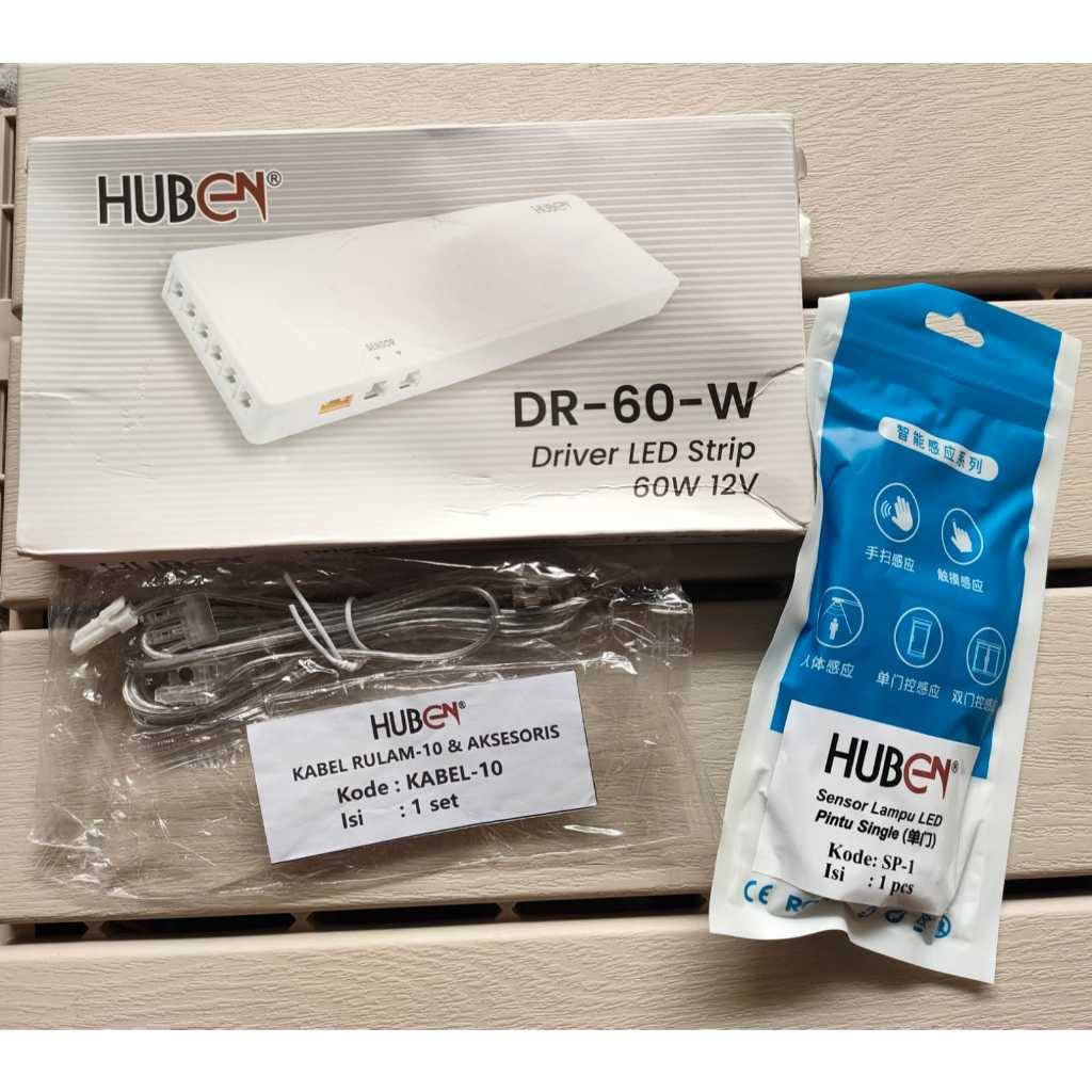 Jual DR-60-W - HUBEN / DRIVER LED STRIP 60W 12V HUBEN / HUBEN SENSOR ...