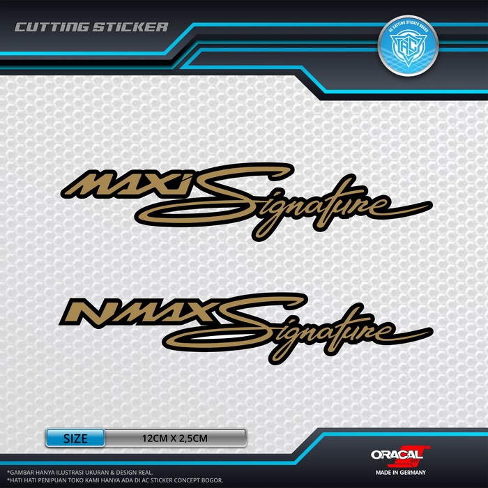 Jual Sticker Cutting Yamaha Nmax Maxi Signature Stiker Untuk Body Motor ...