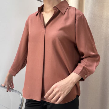 Outfit Atasan Blouse Formal Gaya Korean Lengan Panjang Oleh Ortega