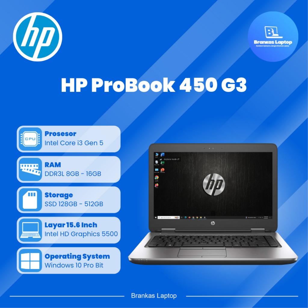 Jual Laptop HP ProBook HP EliteBook Celeron i3 i5 i7 Gen
