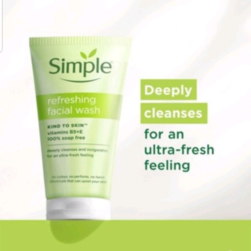 Jual Simple Refreshing Face Wash 150ml Exp 2027 Ready Stock 100%