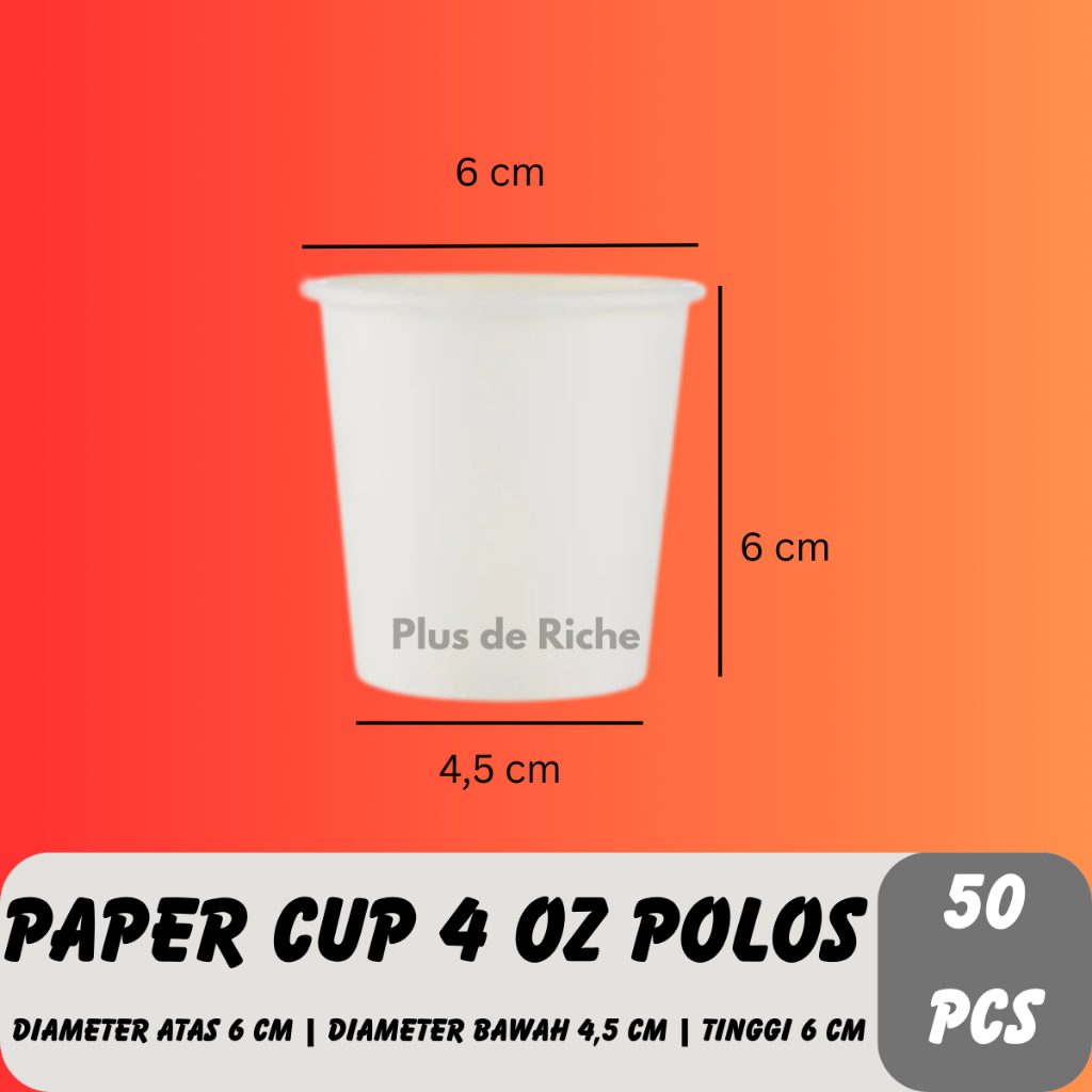 Jual Paper Cup 4oz Polos (50 pcs) - Paper Cup Coffee - Paper Cup Murah ...