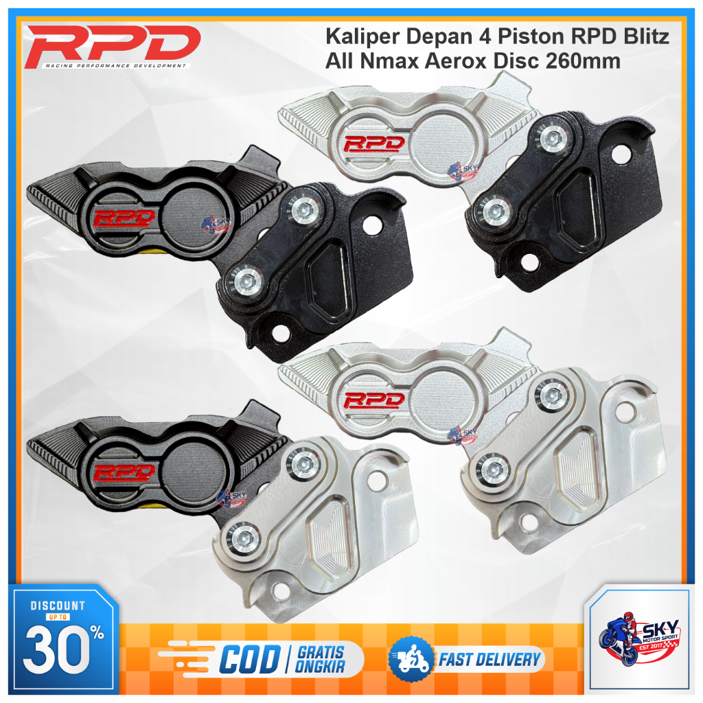 Jual Kaliper Depan 4 Piston RPD All Nmax Old New Aerox Old New Plus ...