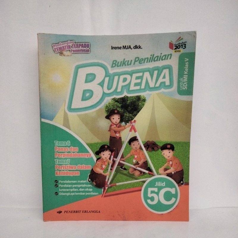 Jual Buku Penilaian BUPENA untuk kelas 5C SD Erlangga | Shopee Indonesia