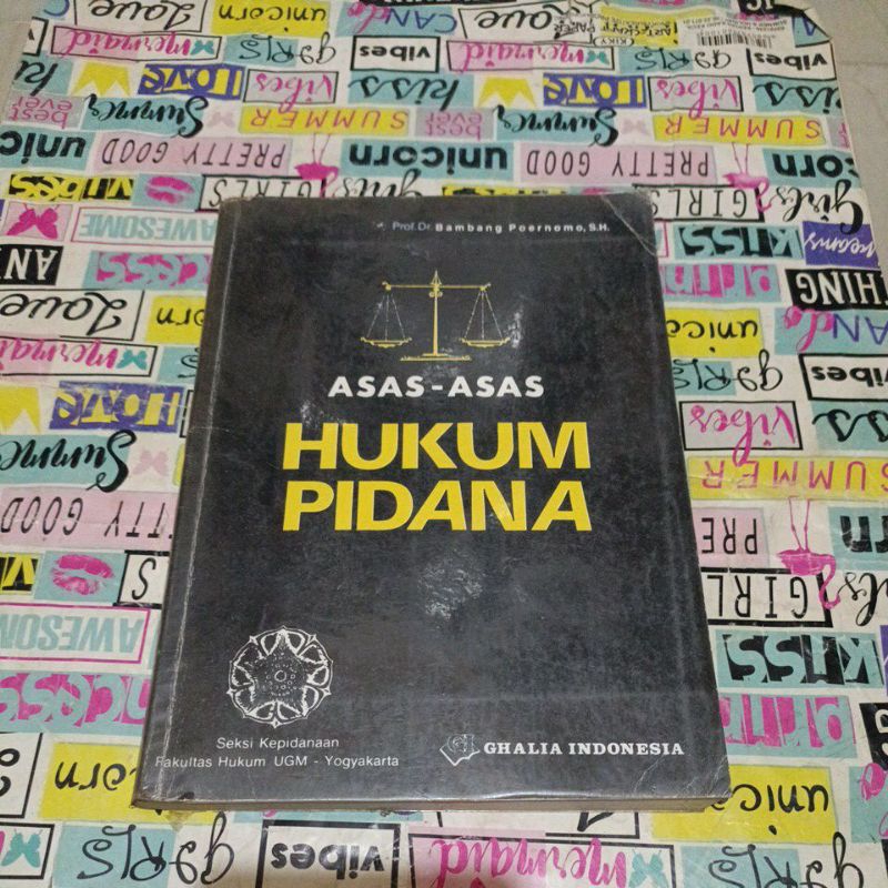 Jual Buku lawas - Asas asas Hukum pidana By Prof Dr Bambang Poernomo SH ...