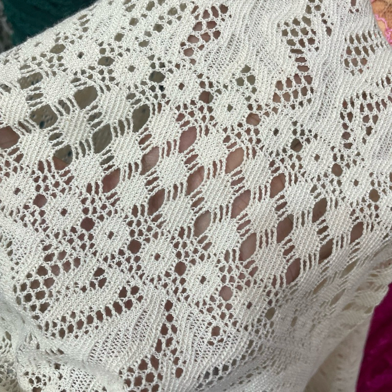 Jual kain rajut motif etnik premium - kain katun rajut motif - kain ...