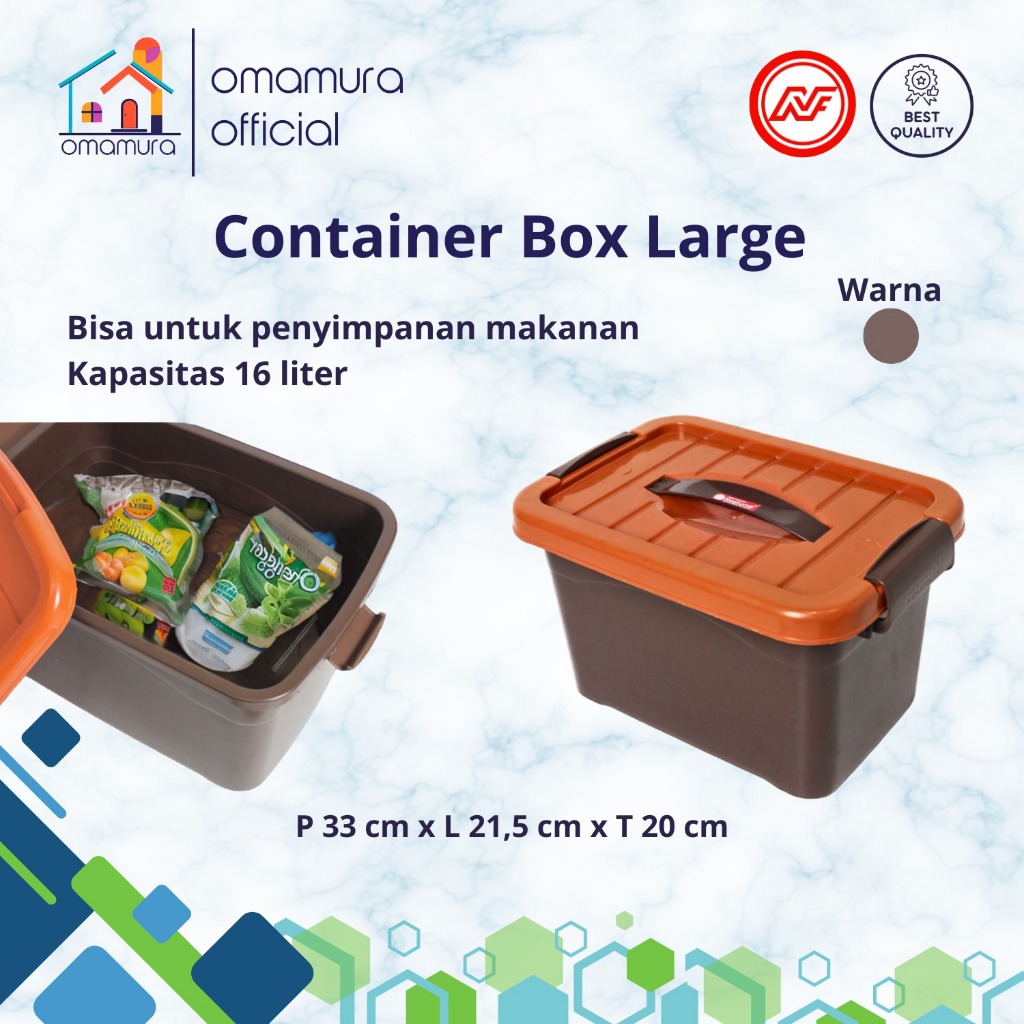 Jual Container Box Plastik 16L Large - Tempat Penyimpanan Barang ...