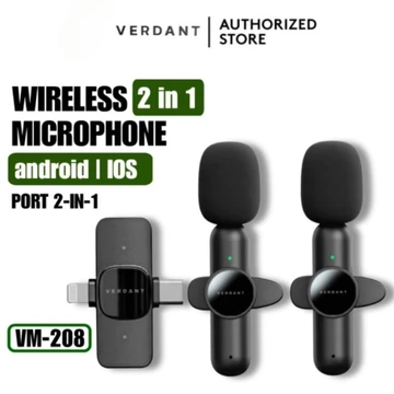 Microphone Clip On Wireless Type C Lightning Usb Ip K9 2 Dual Mic Type C