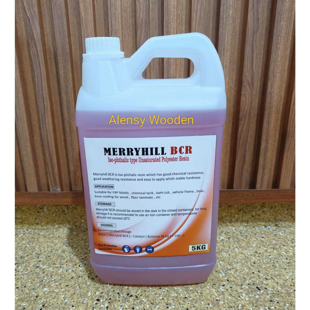 Jual Resin Isophthalic Merryhill BCR 5 kg ( tanpa katalis ) | Shopee ...