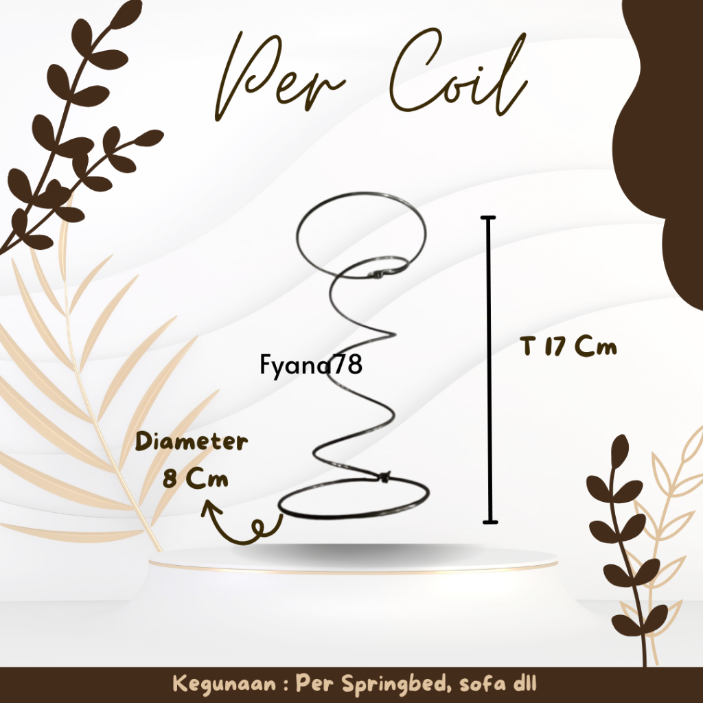 Jual Per coil pegas 17cm springbed / sofa / spring diameter 8cm / PER ...
